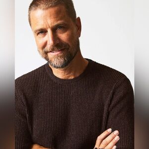 Billy Reid Cashmere Cotton Sweater Top Brown Men's size L